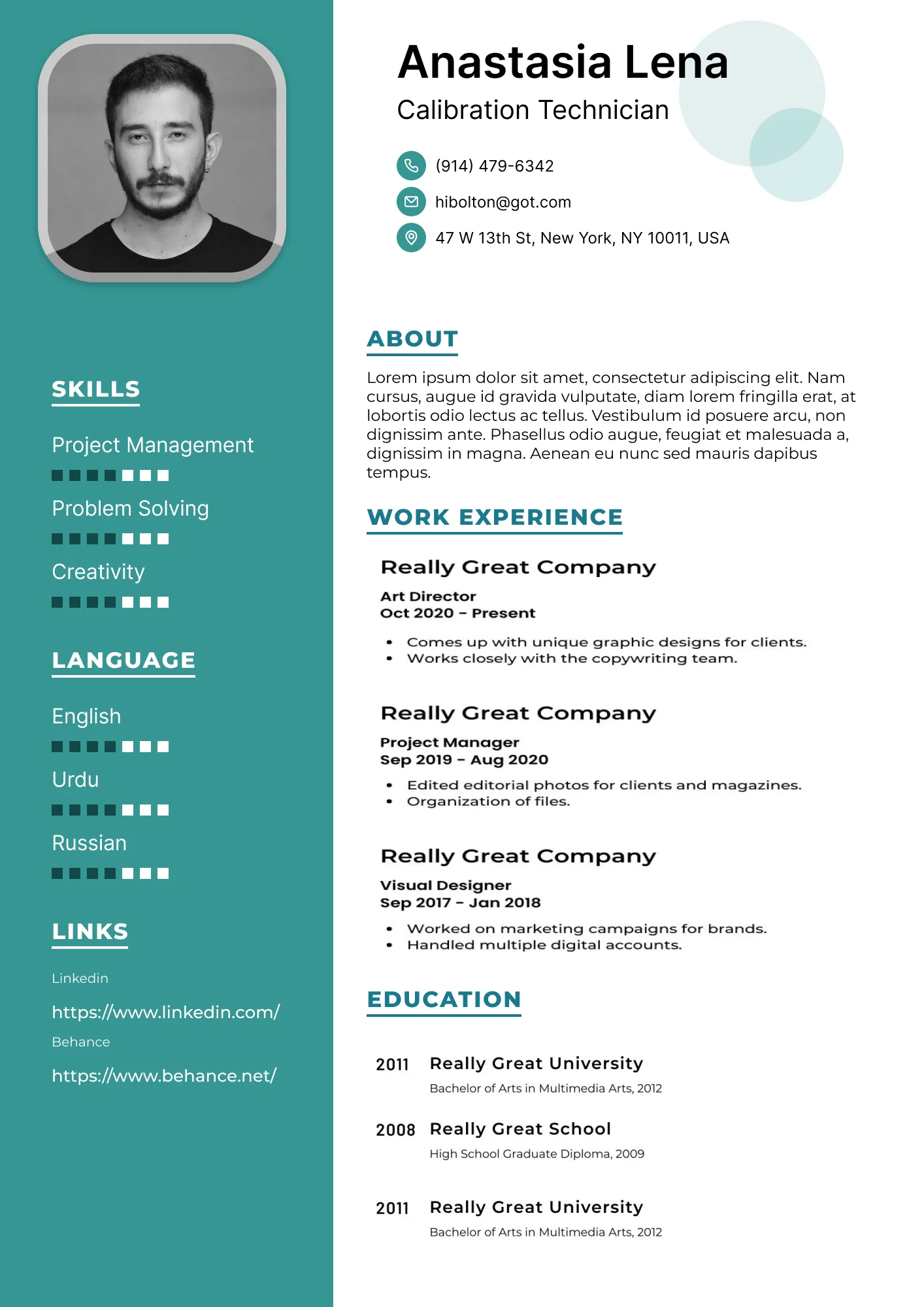 Resume Template